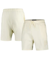 Pro Standard Men's Cream Pittsburgh Pirates Neutral Fleece Shorts