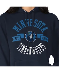 G-iii 4Her by Carl Banks Women's Navy Minnesota Timberwolves City Pullover Hoodie
