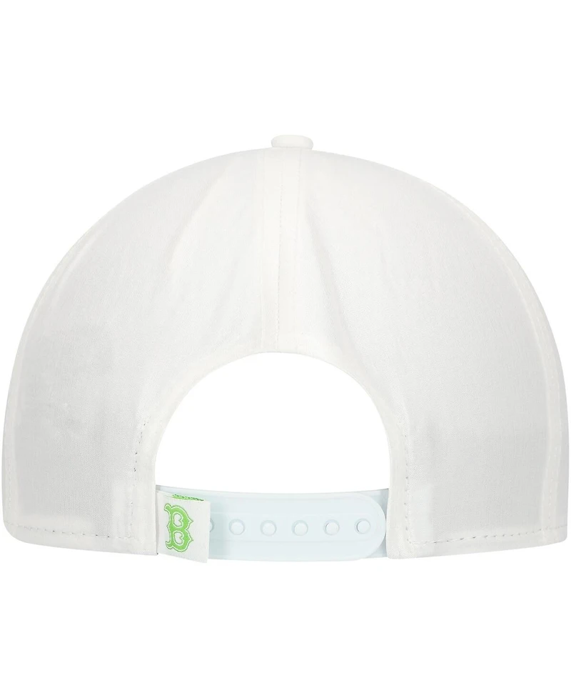 New Era Men's White Boston Red Sox Spring Spectrum Golfer Snapback Hat
