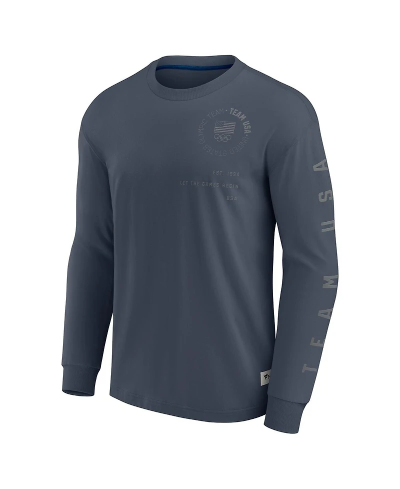 Fanatics Men's Navy Team Usa Elements Long Sleeve T-Shirt
