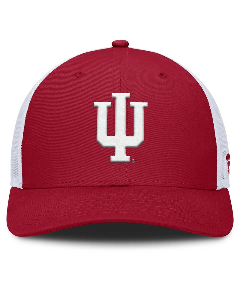 Fanatics Men's Crimson Indiana Hoosiers Baseline Adjustable Hat