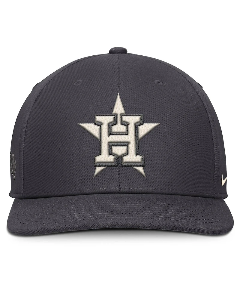 Nike Men's Anthracite Houston Astros Statement Pro Snapback Hat