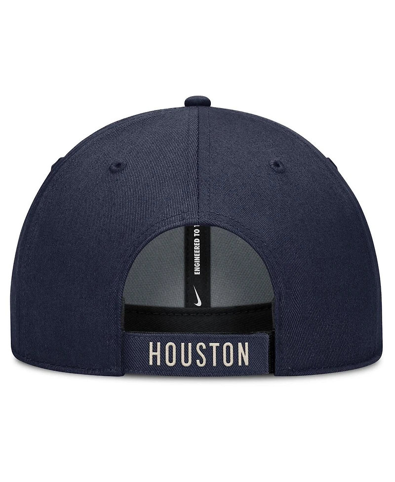 Nike Men's Navy/Natural Houston Astros Statement Club Performance Adjustable Hat