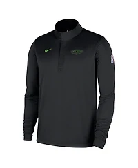 Nike Men's Black New Orleans Pelicans 2025/26 City Edition Remix Authentic Coaches Dri-fit Half-Zip Sweatshirt