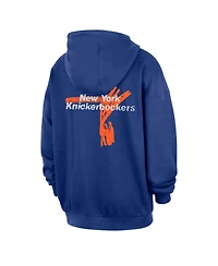 Nike Men's Blue New York Knicks Courtside Club Premium Hoodie