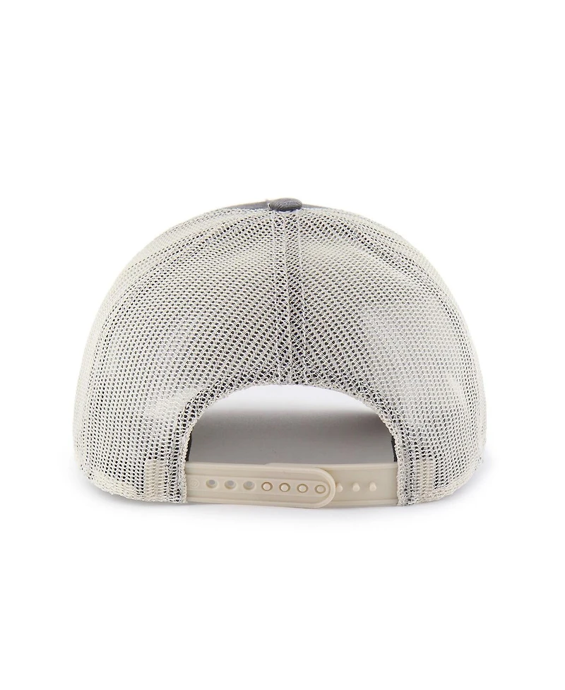 '47 Brand Men's Charcoal Pittsburgh Penguins Canteen Pigment Dyed Patch Trucker Adjustable Hat