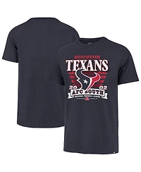 '47 Brand Men's Navy Houston Texans Stripe Splash Franklin T-Shirt