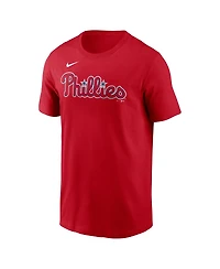 Nike Men's Kyle Schwarber Red Philadelphia Phillies Name Number T-Shirt