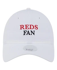 New Era Women's White Cincinnati Reds Team Fan 9TWENTY Adjustable Hat