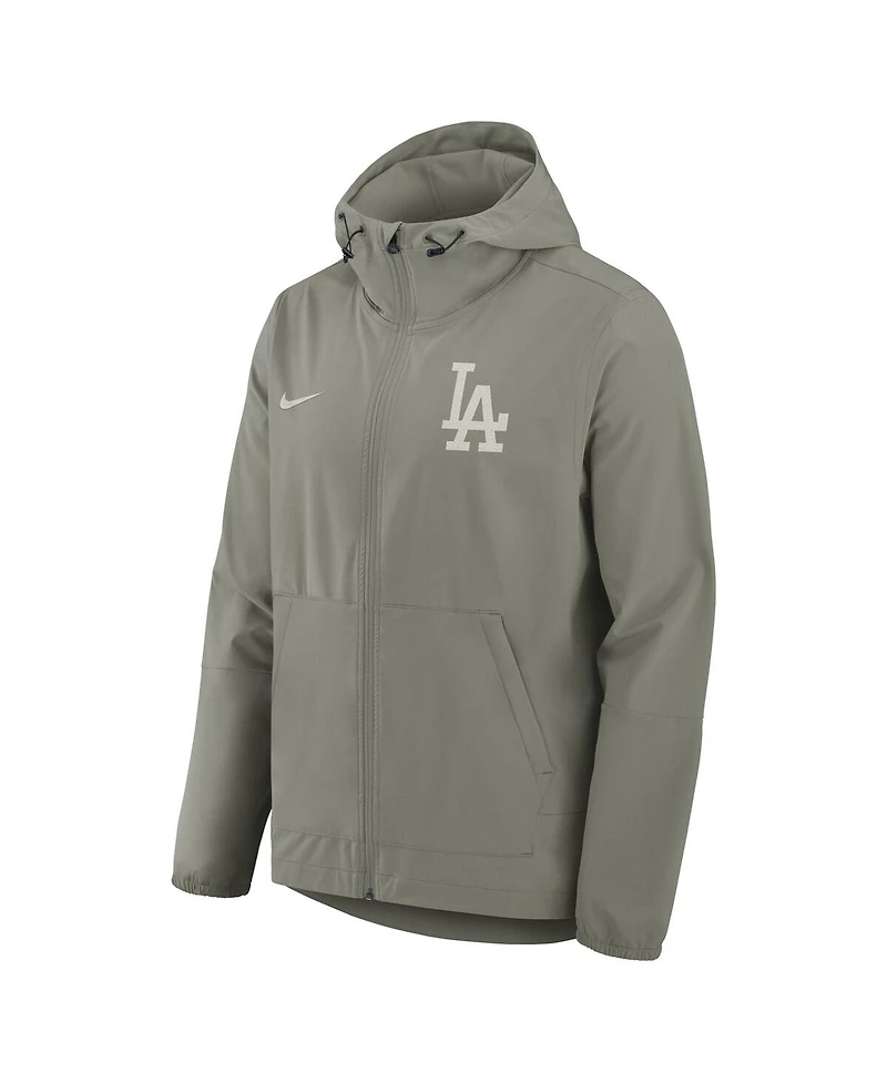Nike Men's Gray Los Angeles Dodgers Unlimited Packable Full-Zip Hooded Jacket