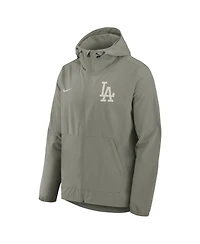 Nike Men's Gray Los Angeles Dodgers Unlimited Packable Full-Zip Hooded Jacket