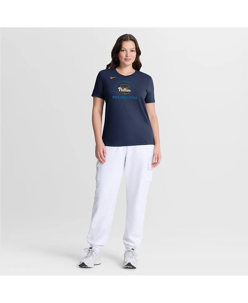 Nike Women's Navy Philadelphia Phillies City Connect Arch T-Shirt