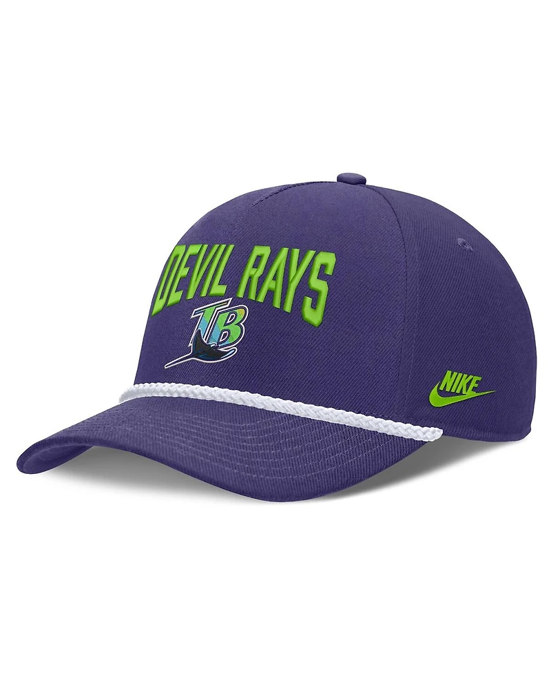 Nike Men's Purple Tampa Bay Rays Cooperstown Rise Adjustable Hat