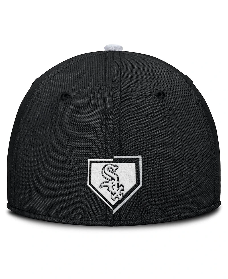 Nike Men's Black Chicago White Sox Primetime Rise Dri-fit Flex Hat