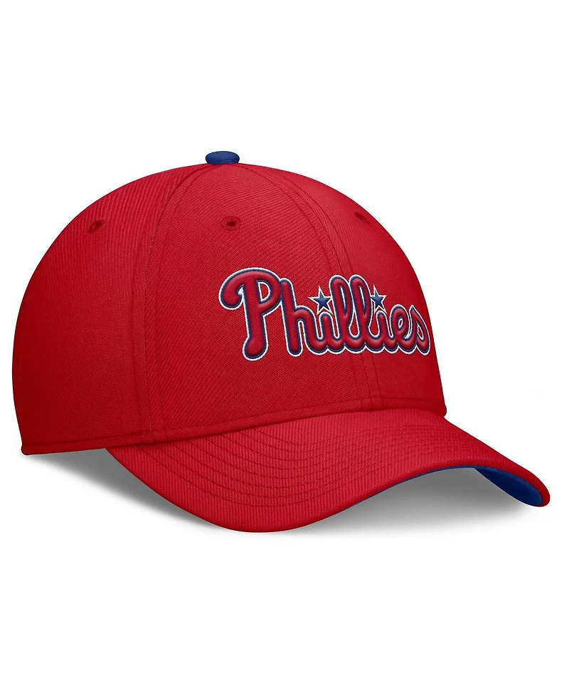 Nike Men's Red Philadelphia Phillies Primetime Rise Dri-fit Flex Hat