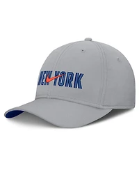 Nike Men's New Era Gray York Mets Primetime Dri-fit Rise Bozz Flex Hat