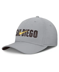 Nike Men's Gray San Diego Padres Primetime Dri-fit Rise Bozz Flex Hat