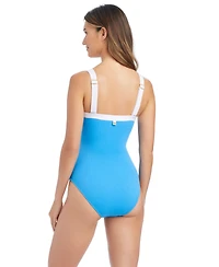 Bleu by Rod Beattie Women's I'm With The Band Square-Neck One-Piece Swimsuit