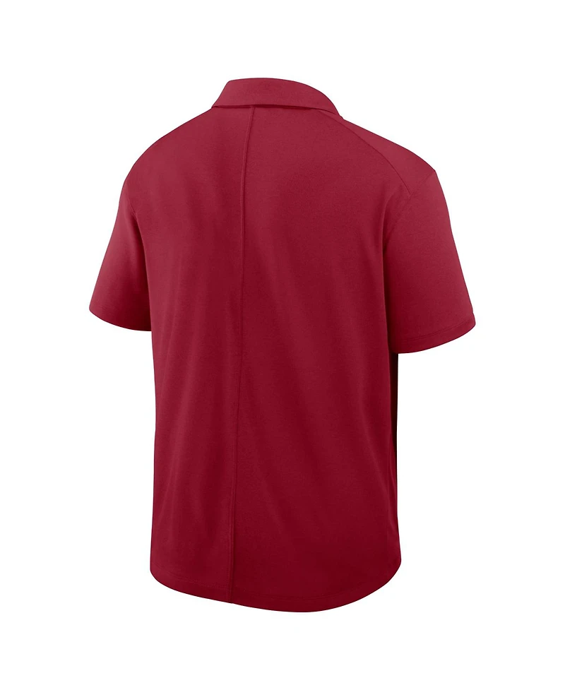 Nike Men's Crimson Alabama Crimson Tide Primetime Victory Plus Dri-fit Polo Shirt