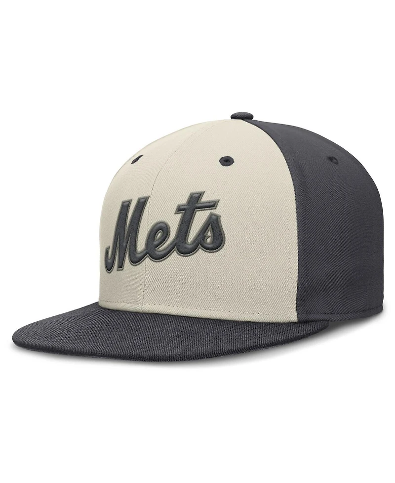 Nike Men's Cream New York Mets Dri-fit True Fitted Hat