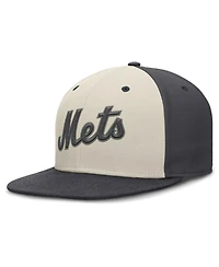 Nike Men's Cream New York Mets Dri-fit True Fitted Hat