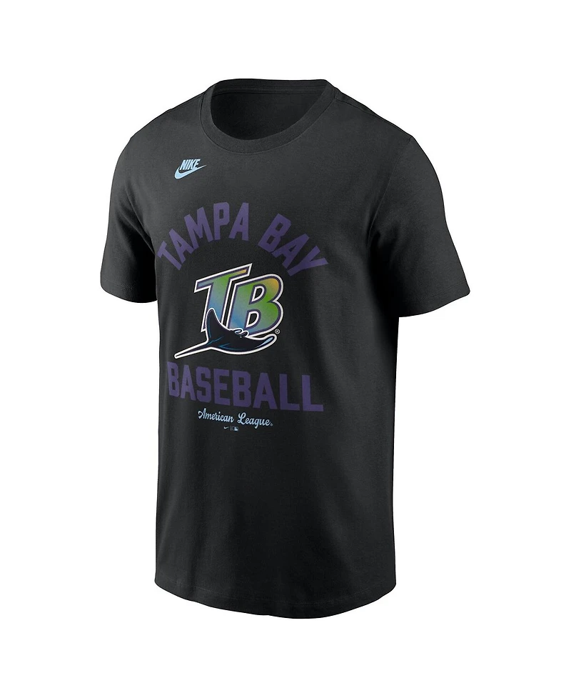 Nike Men's Black Tampa Bay Rays Cooperstown Collection T-Shirt
