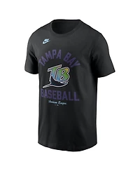 Nike Men's Black Tampa Bay Rays Cooperstown Collection T-Shirt