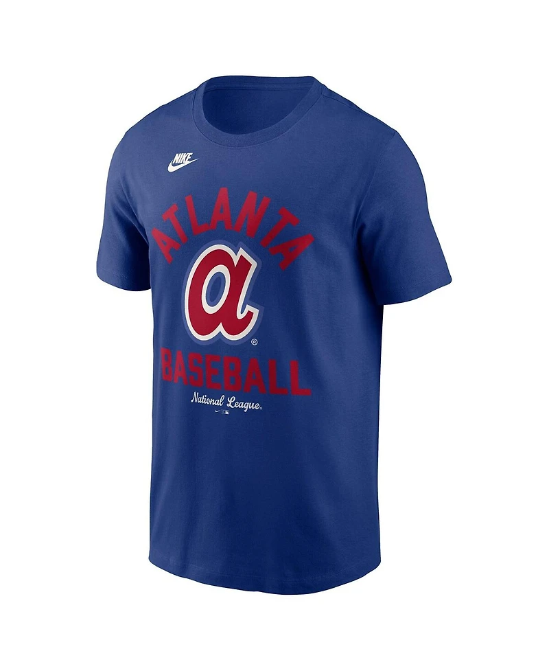 Nike Men's Royal Atlanta Braves Cooperstown Collection T-Shirt
