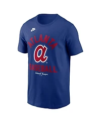 Nike Men's Royal Atlanta Braves Cooperstown Collection T-Shirt