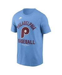 Nike Men's Light Blue Philadelphia Phillies Cooperstown Collection T-Shirt