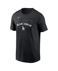 Nike Men's Black Los Angeles Dodgers Primetime Fashion T-Shirt