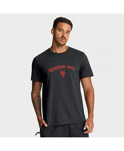 Nike Men's Black New York Mets Primetime Fashion T-Shirt