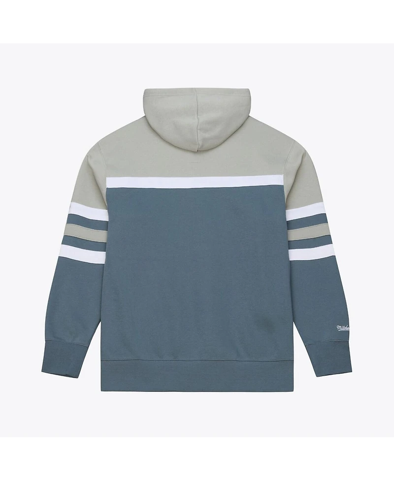 Mitchell & Ness Men's Gray San Diego Padres Cooperstown Collection Thunderstorm Head Coach Hoodie