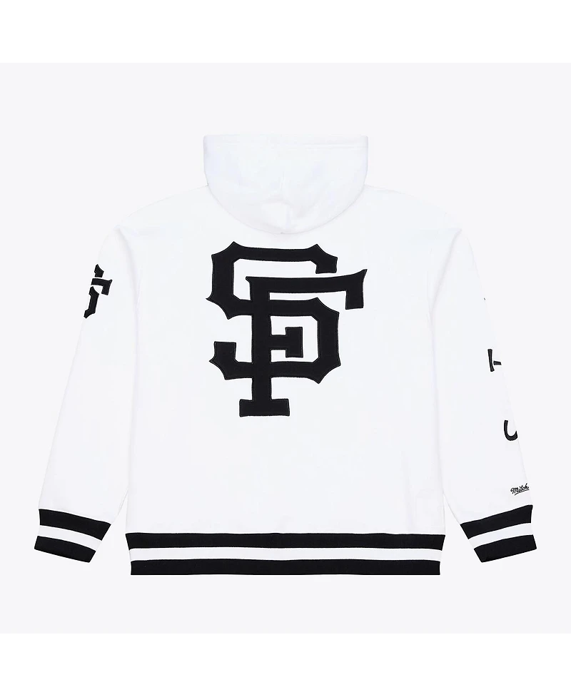 Mitchell & Ness Men's White San Francisco Giants Cooperstown Collection Fleece Hoodie