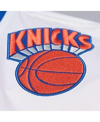 Mitchell & Ness Men's Royal New York Knicks Hardwood Classics Head Coach Lightweight Satin Full-Snap Jacket