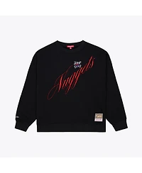 Mitchell & Ness Women's Black Denver Nuggets Hardwood Classics Script Lightweight Sweatshirt
