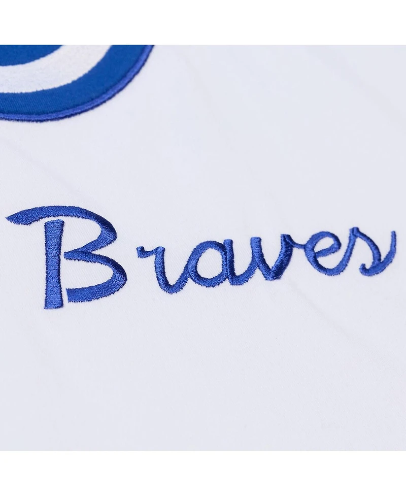 Mitchell & Ness Men's White Atlanta Braves Cooperstown Collection Arctic T-Shirt