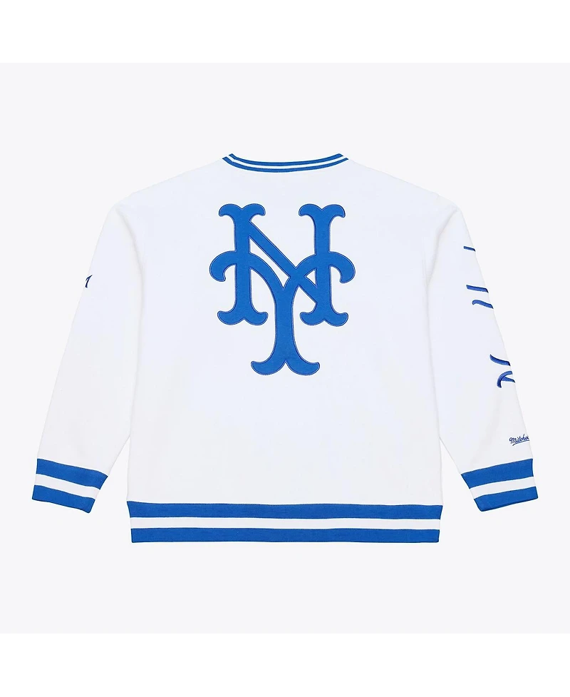 Mitchell & Ness Men's White New York Mets Arctic Fleece Sweatshirt