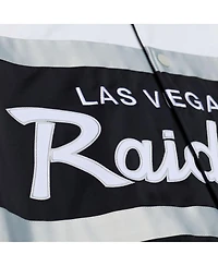 Mitchell & Ness Men's Black Las Vegas Raiders Head Coach Lightweight Full-Snap Satin Jacket