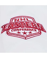 Mitchell & Ness Men's White Detroit Red Wings Arctic Lightweight Satin Full-Snap Jacket