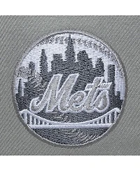 Mitchell & Ness Men's Gray New York Mets Thunderstorm Head Coach Pro-Crown Adjustable Hat