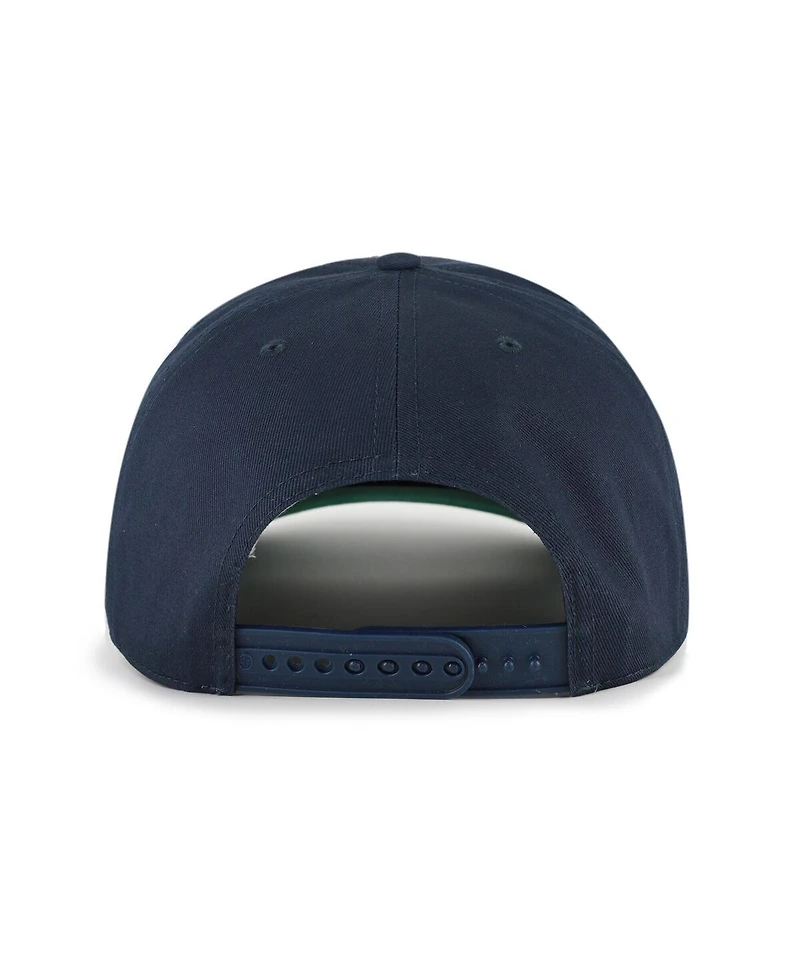 '47 Brand Men's Navy/Brown Minnesota Twins Cooperstown Break Wood Suede Hitch Adjustable Hat