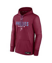Nike Men's Philadelphia Phillies Authentic Collection Therma-fit Hoodie