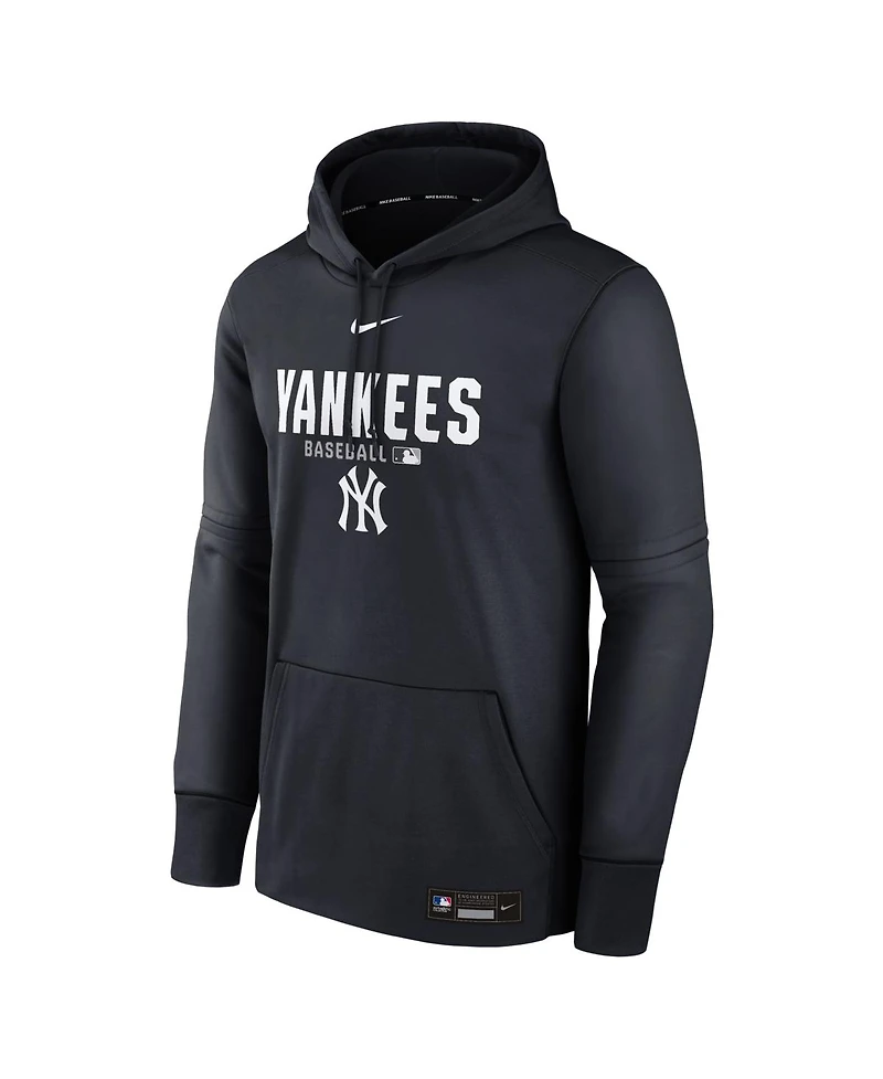 Nike Men's Navy New York Yankees Authentic Collection Therma-fit Hoodie