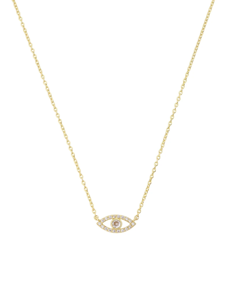 Unwritten Cubic Zirconia Evil Eye Pendant Necklace