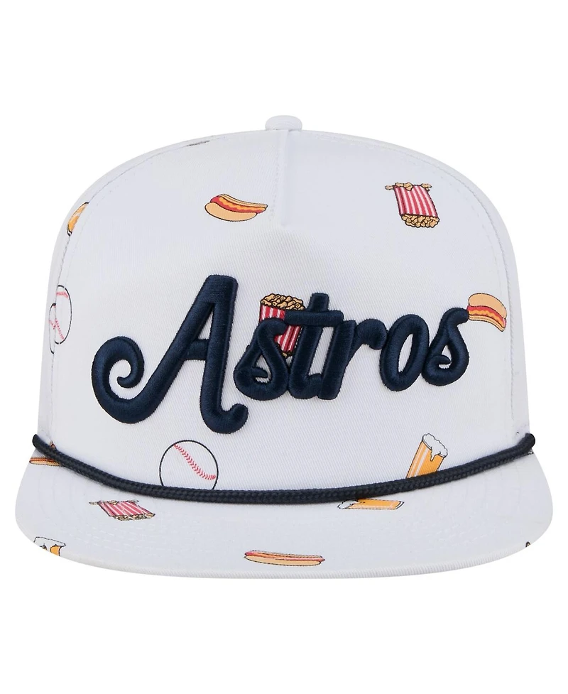 New Era Men's White Houston Astros Team Cheer Rope 19TWENTY Adjustable Hat