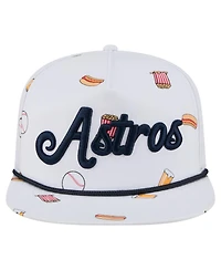 New Era Men's White Houston Astros Team Cheer Rope 19TWENTY Adjustable Hat