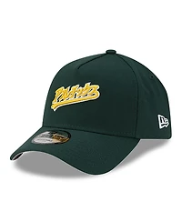 New Era X Hyperfly Men's Green Oakland Athletics A-Frame 9FORTY Adjustable Hat