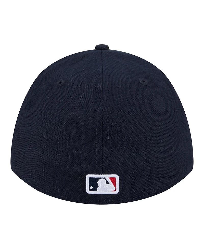 New Era Men's Navy Boston Red Sox Player Replica 39THIRTY M-Crown Flex Hat