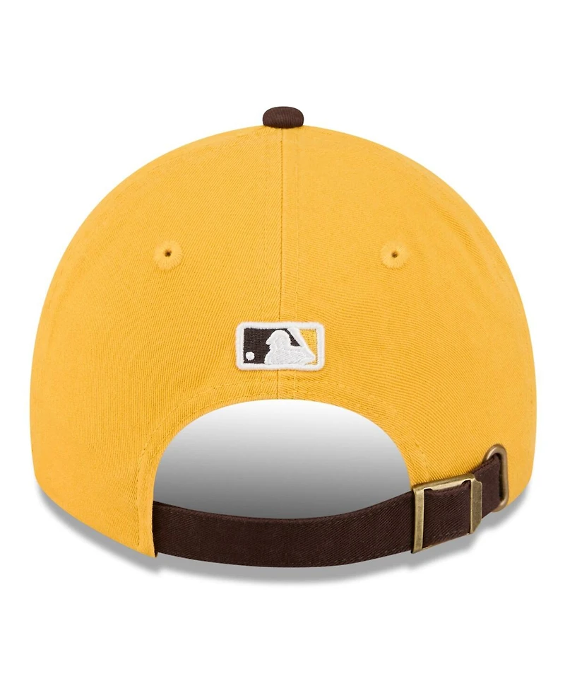 New Era Men's Gold/Brown San Diego Padres 2026 Spring Training Casual Classic Adjustable Hat